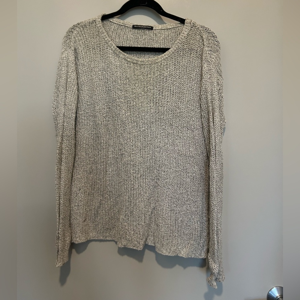 Grey Knit Sweater From Brandy Melville